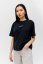Women's T-shirt NILCOTT® Recycled Oversized Horizontal black - Size: L