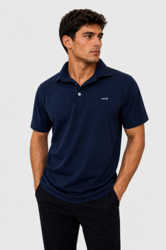 Men's Circular Polo Shirt CIRPAD® Horizont dark blue