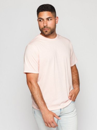 Pánské cirkulární tričko NILPLA® Basic růžové - Velikost: M