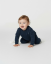 Baby mikina z bio bavlny Kidcrew tmavě modrá