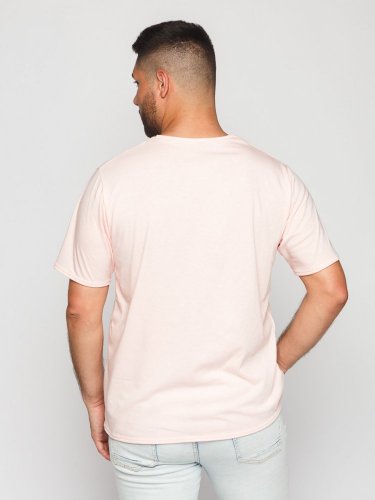 Men's Circular T-shirt NILPLA® Basic pink - Size: S