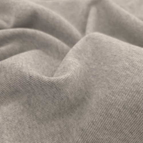 NILCOTT® Organic Žebro 1:1 Šedá Melange 340 GSM