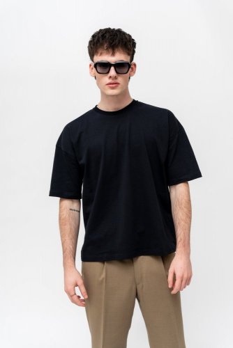 Men's T-shirt NILCOTT® Recycled Oversized black - Size: XS