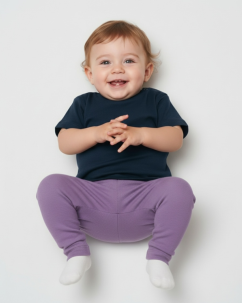 Baby tričko z bio bavlny Kidtee tmavě modré