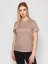 Women's Circular T-shirt NILPLA® Basic khaki - Size: L