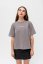 Women's T-shirt NILCOTT® Recycled Oversized Horizontal grey - Size: XL
