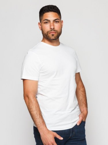 Pánské cirkulární tričko NILCOTT® Basic bílé - Velikost: S