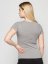 Women's Circular T-shirt NILCOTT® Stripe grey - Size: XL