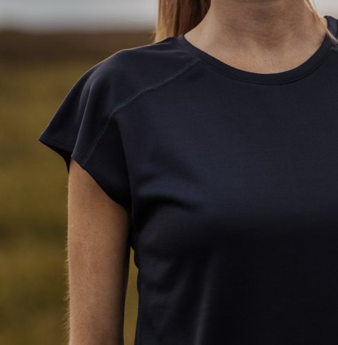 Women's Antibacterial Sport T-Shirt NILPET® Basic grey - Size: XXL