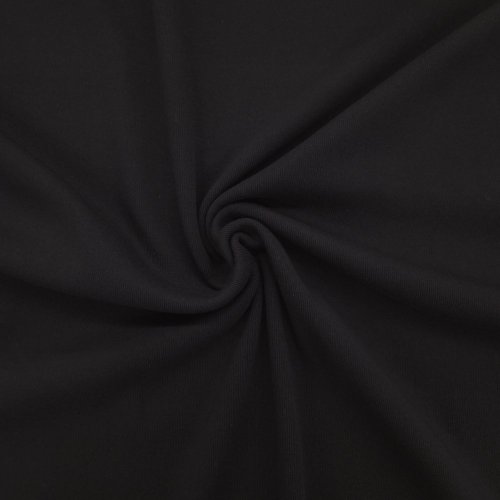 NILCOTT® Organic Rib 1:1 Black 320 GSM
