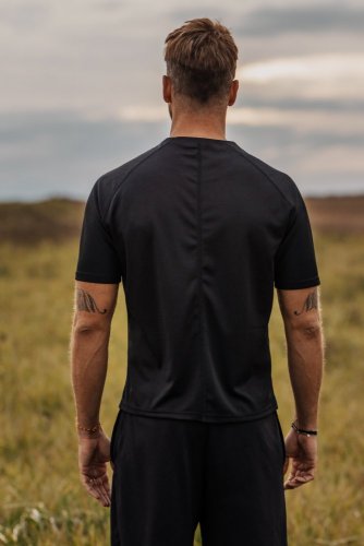 Men's Antibacterial Functional T-Shirt NILPET® Vertical black - Size: XL