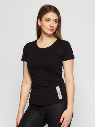 Dámské cirkulární tričko NILCOTT® Stripe černé - Velikost: XL