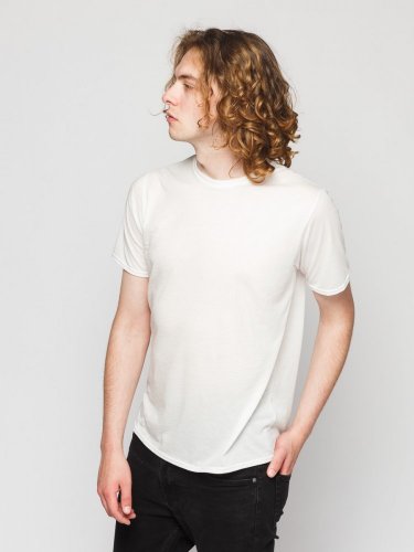 Pánské cirkulární tričko NILPLA® Basic bílé - Velikost: L