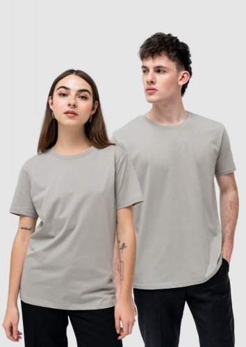 Unisex T-shirt NILCOTT® Organic Starter grey - Size: L