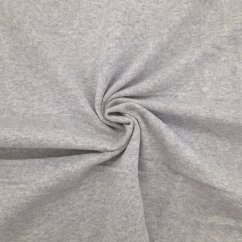 NILCOTT® Organic Fleece česaný Šedá Melange 260 GSM