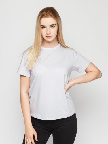 Women's Circular T-shirt NILPLA® Basic light violet - Size: S