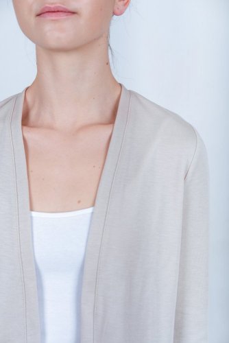 Women's Circular Cardigan NILPLA® Basic beige - Size: L