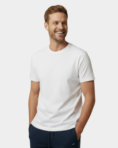 Men T-shirt Bastee white