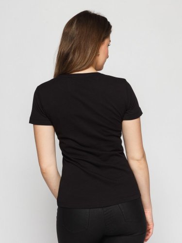 Women's Circular T-shirt NILCOTT® Stripe black - Size: XL