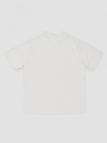 Pánské cirkulární tričko NILPLA® V-neck bílé - Velikost: L