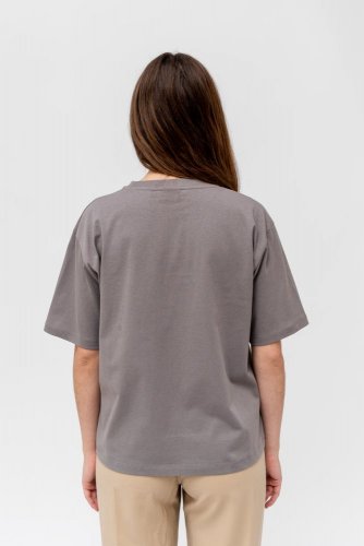 Women's T-shirt NILCOTT® Recycled Oversized grey - Size: L