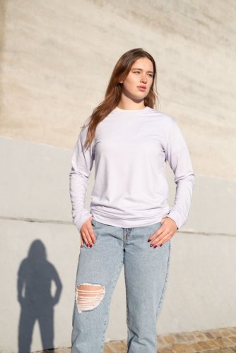Unisex crewneck NILPLA® Basic purple-grey - Size: XL