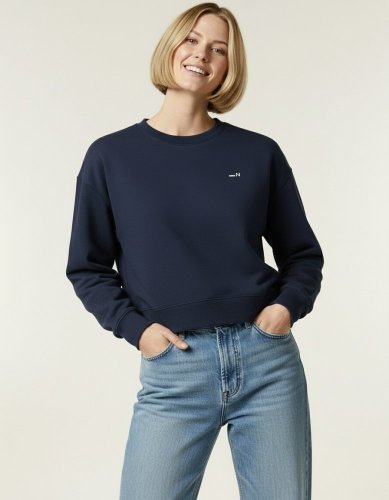 Dámská mikina Ladcrew tmavě modrá - Velikost: XL