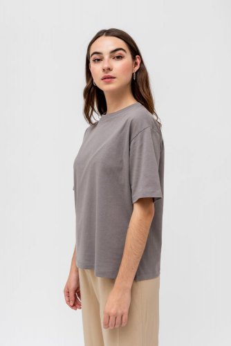 Dámské tričko NILCOTT® Recycled Oversized šedé - Velikost: XS