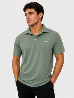 Men's Circular Polo Shirt CIRPAD® Horizont green