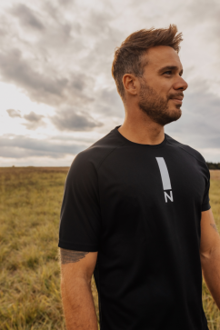Men's Antibacterial Functional T-Shirt NILPET® Vertical black