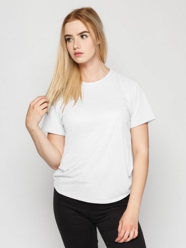 Dámské cirkulární tričko NILPLA® Basic bílé - Velikost: M