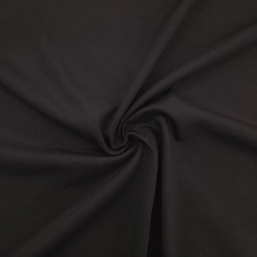 NILCOTT® Organic Premium Single Jersey Black 200 GSM