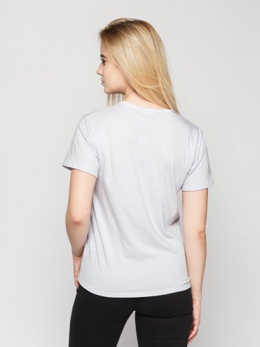 Dámské cirkulární tričko NILPLA® Basic šedomodré - Velikost: L