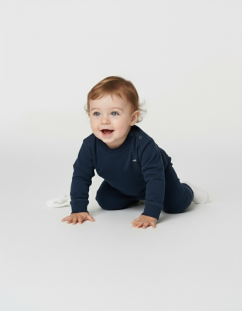 Baby tepláky z organické bavlny Kidpants tmavě modré