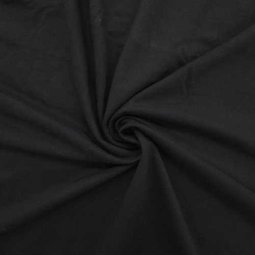 NILCOTT® Organic Fleece nečesaný Černá 260 GSM