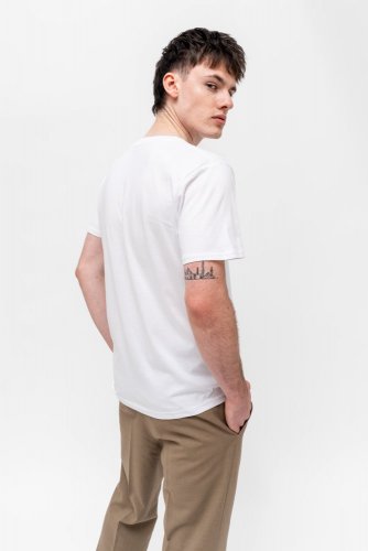 Sada 5 pánských cirkulárních NILCOTT® Organic triček bílé - Velikost: XL