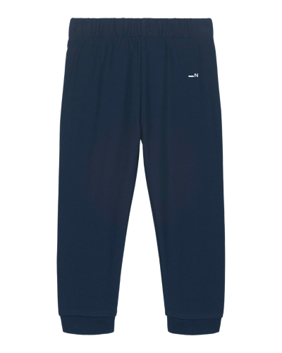 Baby tepláky z organické bavlny Kidpants tmavě modré - Velikost: 6-12m
