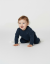 Baby tepláky z organické bavlny Kidpants tmavě modré - Velikost: 6-12m
