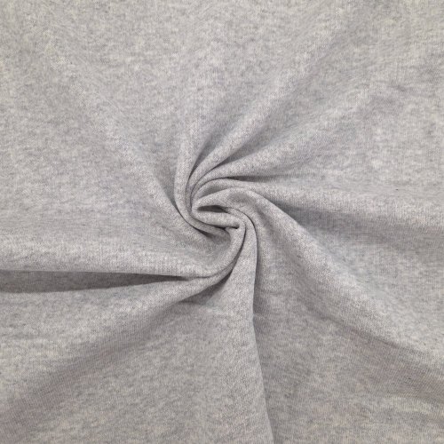 NILCOTT® Organic Fleece brushed Grey Melange 260 GSM