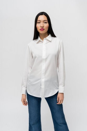 Dámská cirkulární košile NILPLA® Basic bílá - Velikost: S