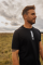 Men's Antibacterial Functional T-Shirt NILPET® Vertical black