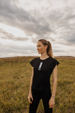 Dámské antibakteriální funkční tričko NILPET® Vertical černé