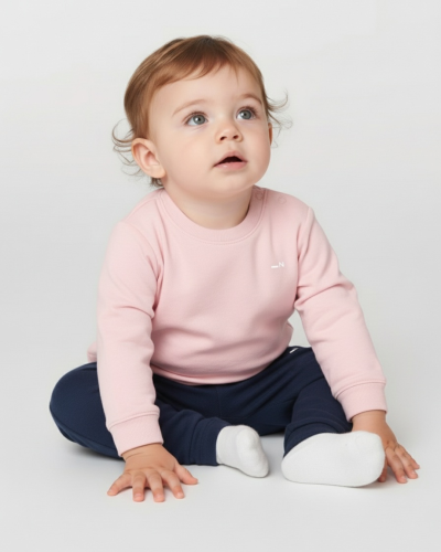 Baby mikina Kidcrew růžová - Velikost: 6-12m