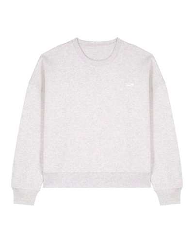 Dámská mikina Ladcrew šedý melír - Velikost: XL