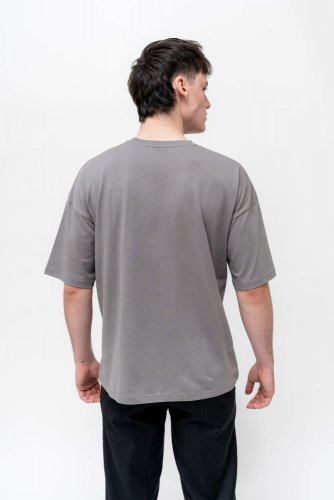 Pánské tričko NILCOTT® Recycled Oversized šedé - Velikost: L