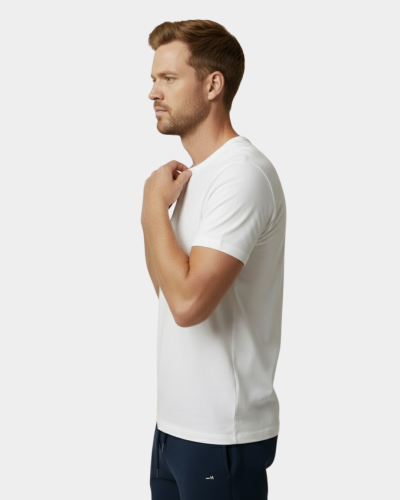 Men T-shirt Bastee white - Size: XL