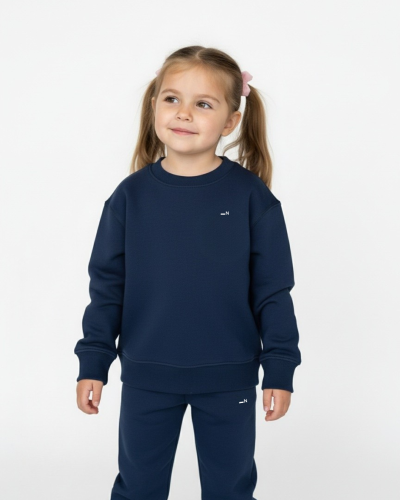 Dětská mikina Kidcrew tmavě modrá - Velikost: 5-6y