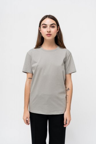 Pack of 5 unisex Circular NILCOTT® Organic T-Shirts grey - Size: L