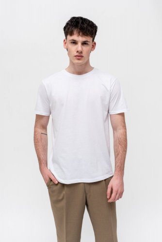 Sada 5 pánských cirkulárních NILCOTT® Organic triček bílé - Velikost: XL