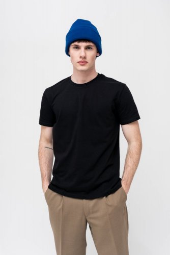 Pack of 5 Men's Circular NILCOTT® Organic T-Shirts black - Size: S